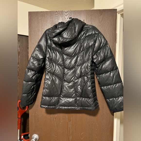 Black Down Feather Puffy Jacket - Picture 2 of 2